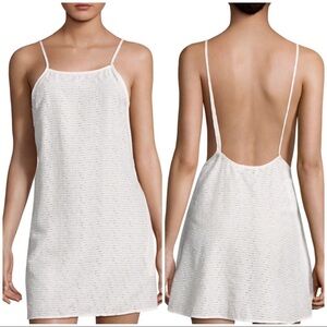 NWOT Onia Sasha Eyelet Coverup Dress white XL